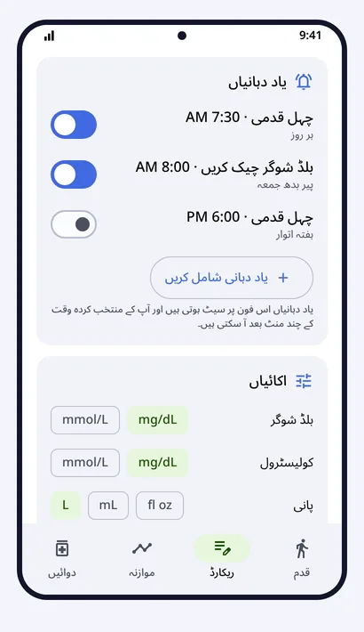 یاد دہانیاں